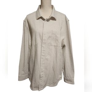 Vans off the wall white‎ speckled snap button shirt